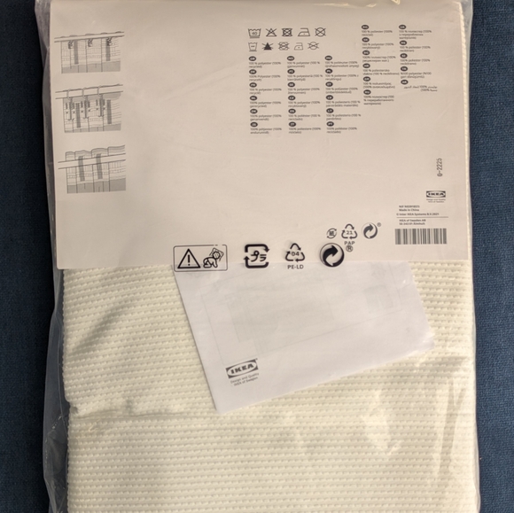 IKEA GUNNLAUG Sound Absorbing White Curtains - Picture 8 of 8